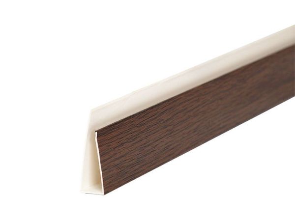 Стартовый профиль для откоса тёмный дуб